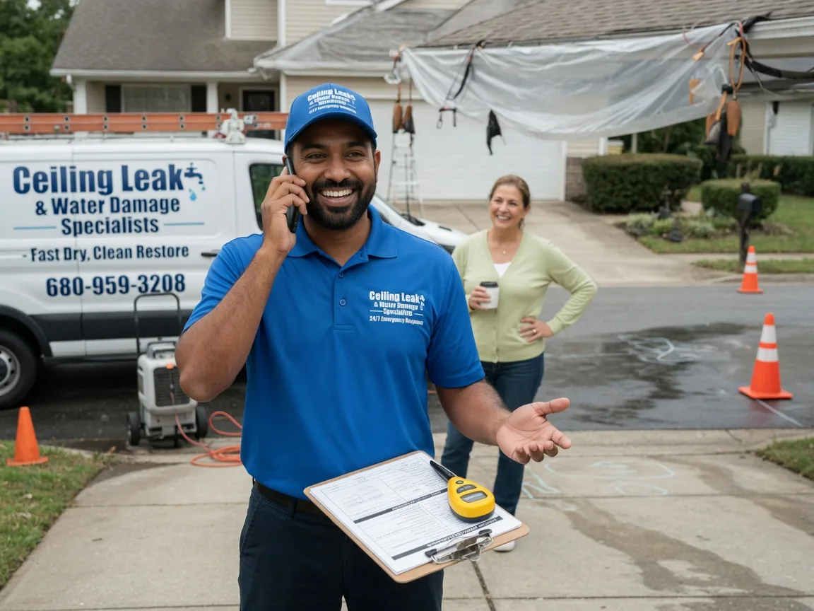 Ceiling Leak Cleanup Cuney, TX FAQs